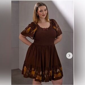 Disney Brother Bear Koda & Kenai Smocked Plus Size Dress — BoxLunch Exclusive